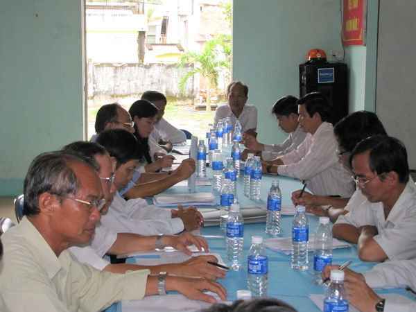 Hình 2 - Ban VHXH giám sát hộ nghèo ở Thành Triệu